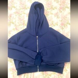 Navy bluee cropped jacket